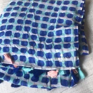Kate Spade  blue oblong scarf.  SALE‼️‼️